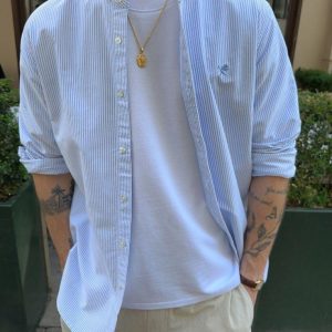 Mediterranean Blue Stripe Shirt